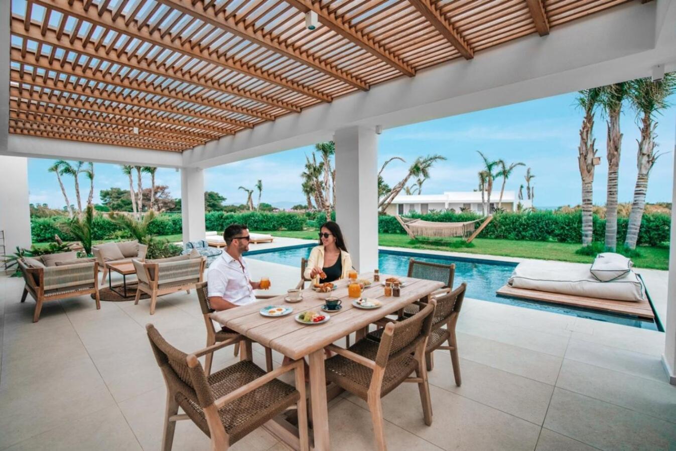 Taf Beach Villas With Tesla Tigkaki  Luaran gambar